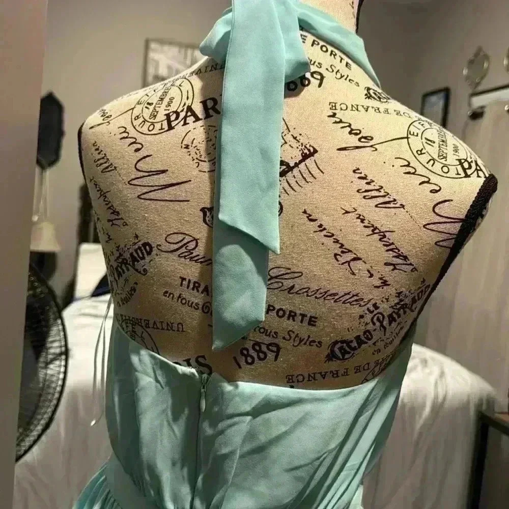 Yumi Kim formal dress teal blue - Picture 3 of 6